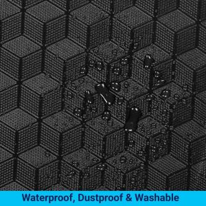 4.5D Car Floor Foot Tray Mats for Venue  - Black
